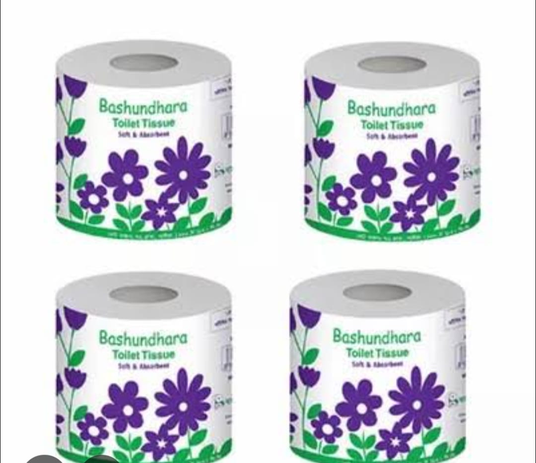 Bashundhara টয়লেট টিস্যু 4 pcs