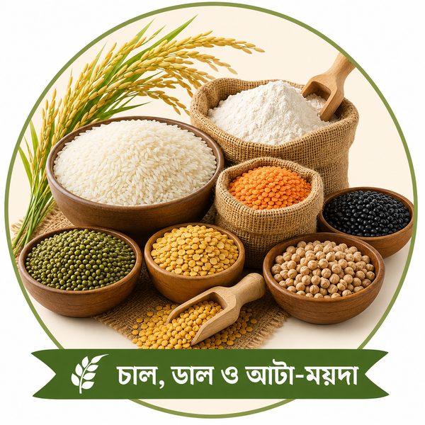 🌾 চাল, ডাল ও আটা-ময়দা